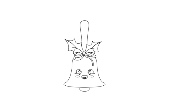 Christmas Bell Cute Kawaii Floral Graphics