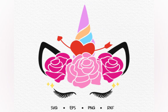 Cute Floral Unicorn Design SVG for Local Business Branding