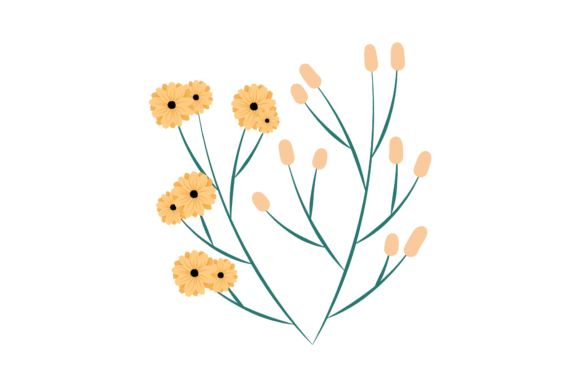 Floral Decoration Flower Graphics for Creative Projects