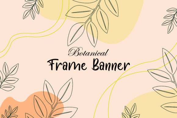 Floral Frame Tropical Spring Graphics for Digital Selling