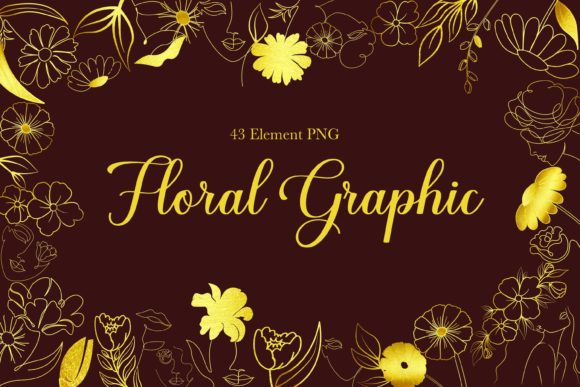 Floral Gold Build: Graphics & Illustrations
