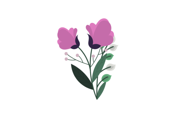 Floral Graphic Style Ornament for Blog and Web Design