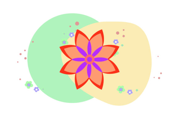 Floral Pattern Ornament Abstract Style for Graphic Design Projects