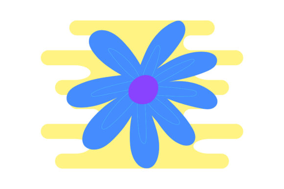 Floral Simple Flat Design Cute Clipart for Web and Print
