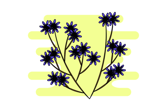 Floral Simple Pattern Clipart for Modern Branding and Marketing Graphics