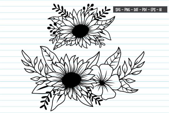 Floral Svg Files for Website and Editorial Design