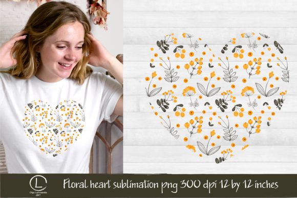 Floral Watercolor Heart: Graphics & Illustrations Review