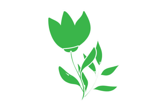 Flower Spring Floral Green Icon - A Versatile Graphic for Local Branding