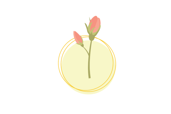 Flowers Bud Floral Icon Svg for Handmade Creations