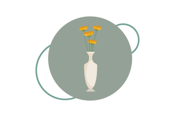 Flowers Floral Art Vector Design for Local Branding