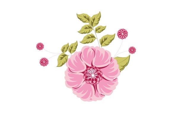 Pink Purple Floral Illustration: Graphics Review