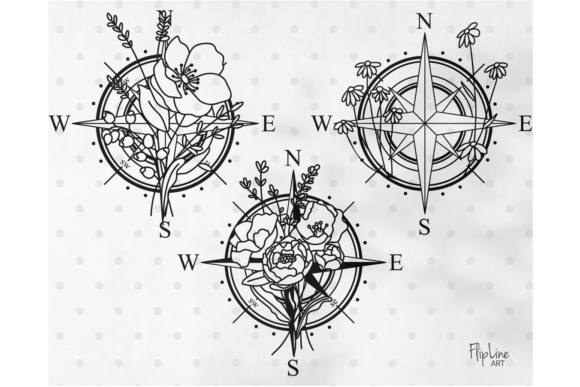 Reviewing Floral Compass Clipart for Embroidery