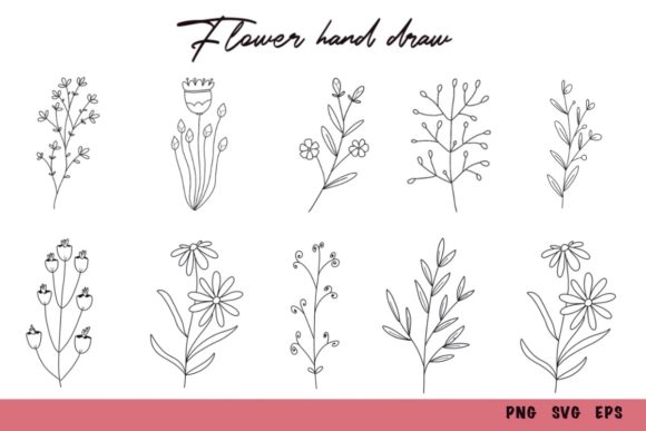 Spring Floral Bouquet Set - Graphics for Handmade Creations