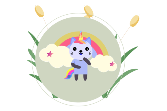 Unicorn Cats Cute Rainbow Floral Review