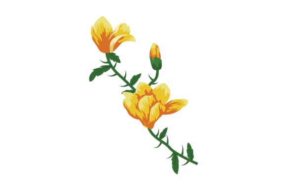 Yellow Floral Graphics & Illustrations Review